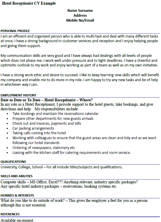 Receptionist Resume Examples and Templates Indeed.com