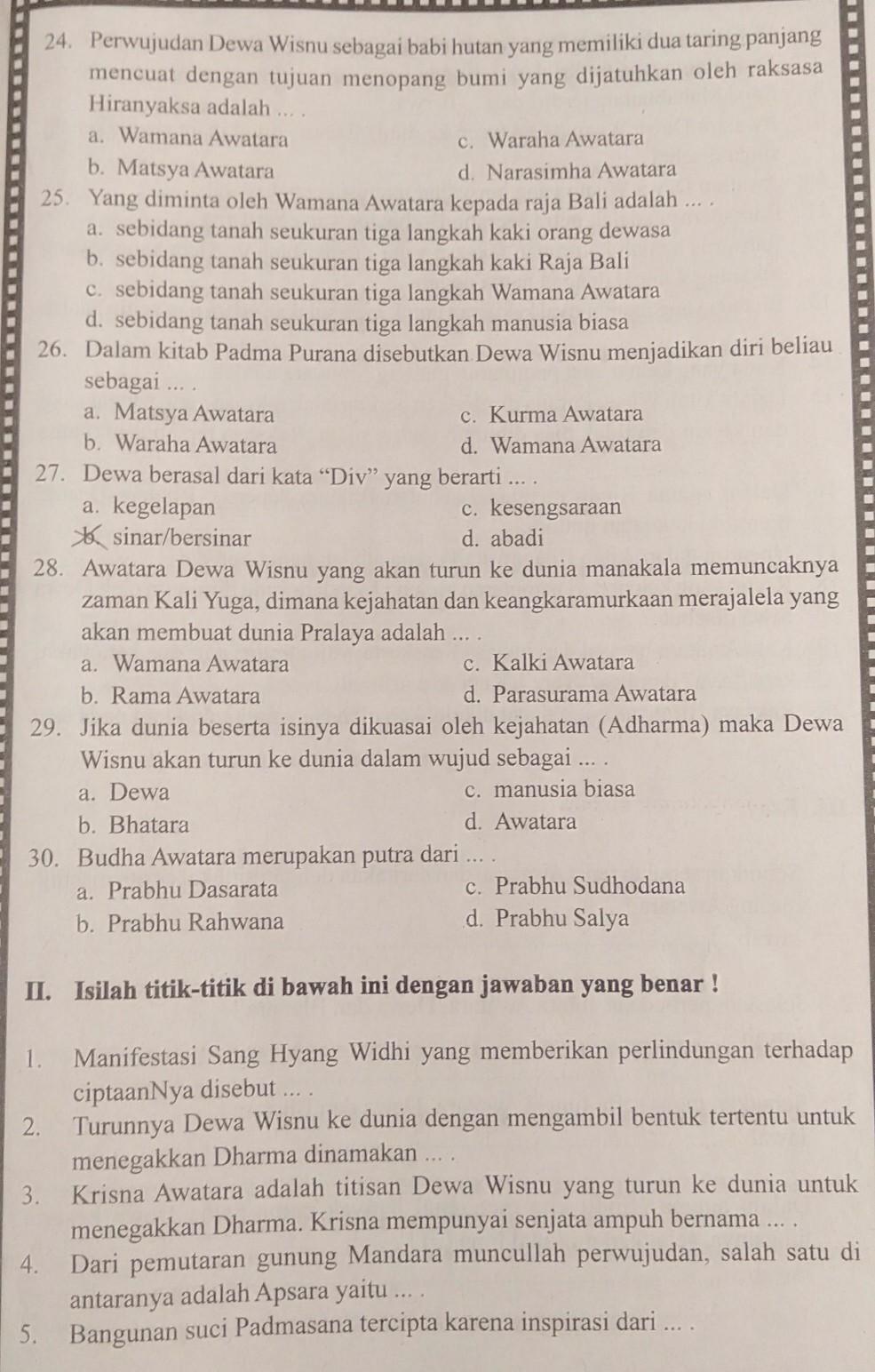 Analisis kompetensi, materi, pembelajaran, dan penilaian. Contoh E-Modul Pelajaran Agama Hindu - Soal Ujian Sekolah ...
