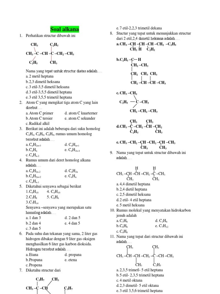 Rumus Molekul Yang Menyatakan Hidrokarbon Jenuh Adalah : Alkana Alkena  Alkuna Komunitas Kimia Sma - Meskipun hanya terdapat 2 jenis atom, namun  senyawa hidrokarbon banyak ditemukan. - contentbelajarsoal