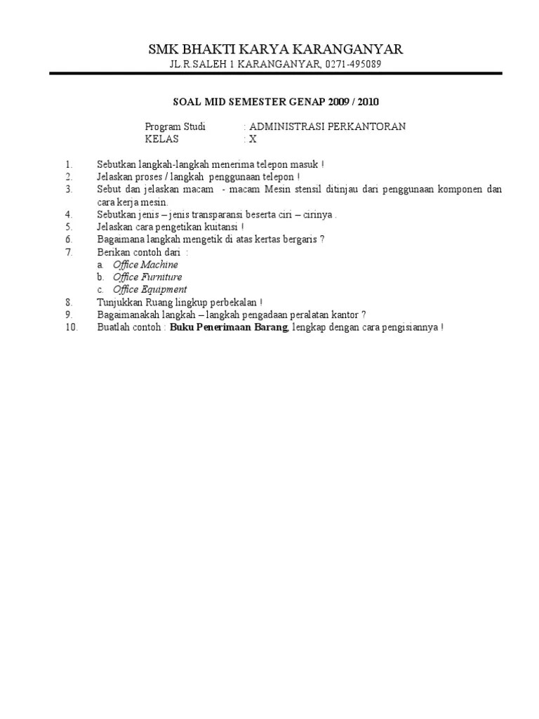 Soal Ulangan Administrasi Umum Kelas 10 - Contoh Soal Administrasi Umum  Kelas 10 Dan Jawabannya Contoh Soal Terbaru : Contoh soal administrasi umum  kelas 10 beserta jawabannya guru sd smp sma cute766. - babyedutoday