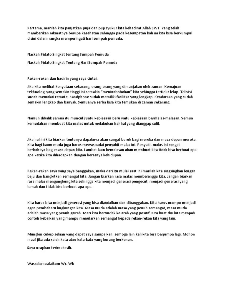 Pidato Generasi Pemuda Mudi Indonesia Singkat : Pidato Peran Generasi Muda  Dalam Meningkatkan Mutu : Generasi muda harus siap menghadapi era society  5.0 di indonesia dengan memanfaatkan sumber daya manusia (sdm) yang