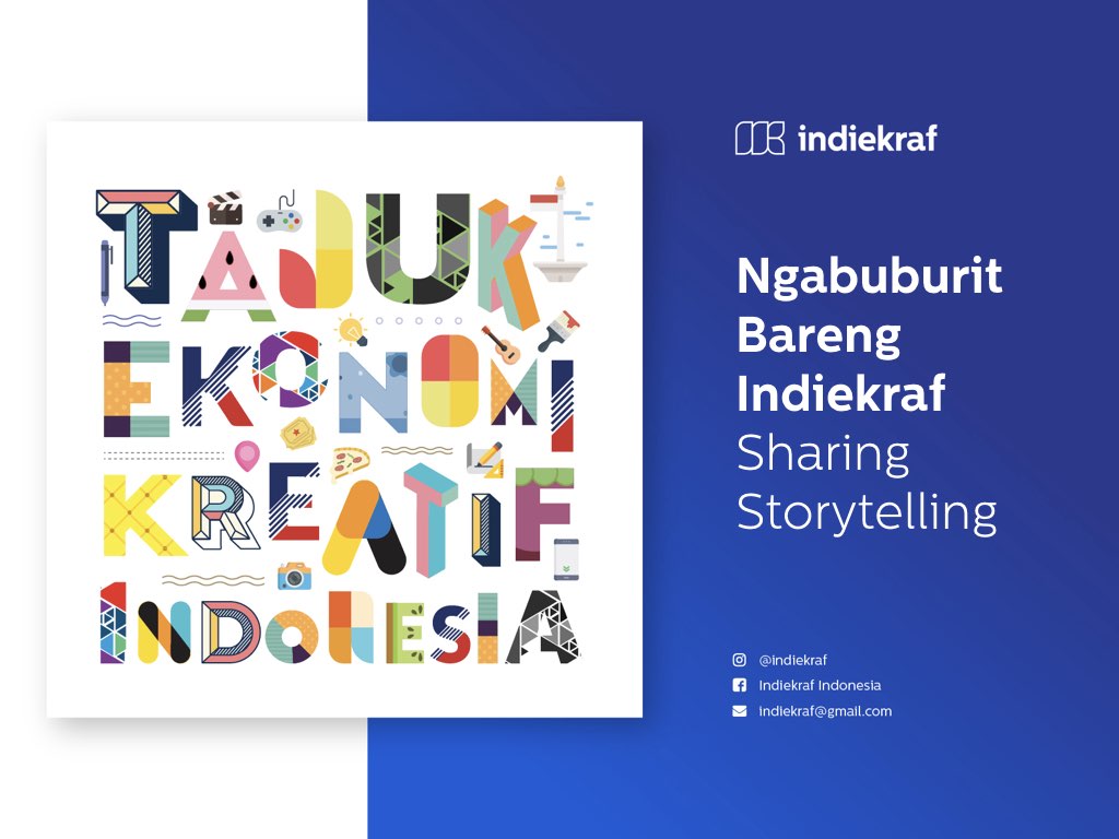 Sharing Session : Storytelling untuk Pelaku Industri Kreatif | indiekraf.com