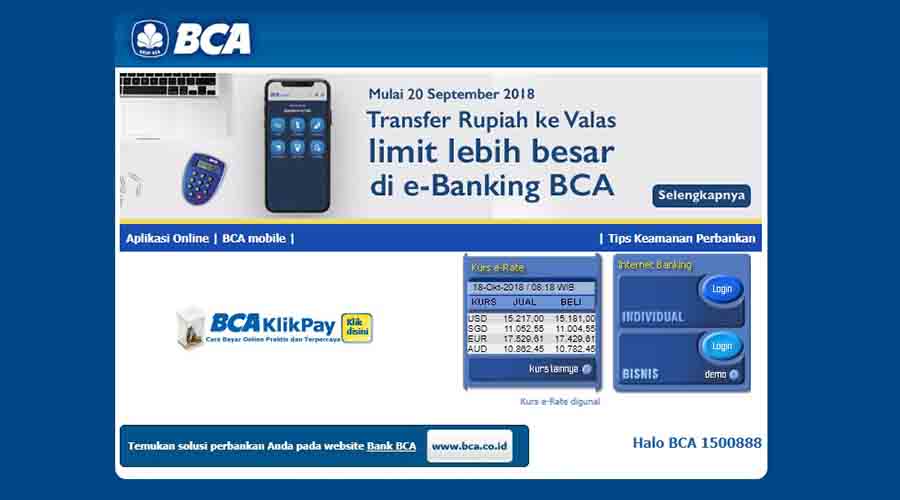 BCA e-Banking