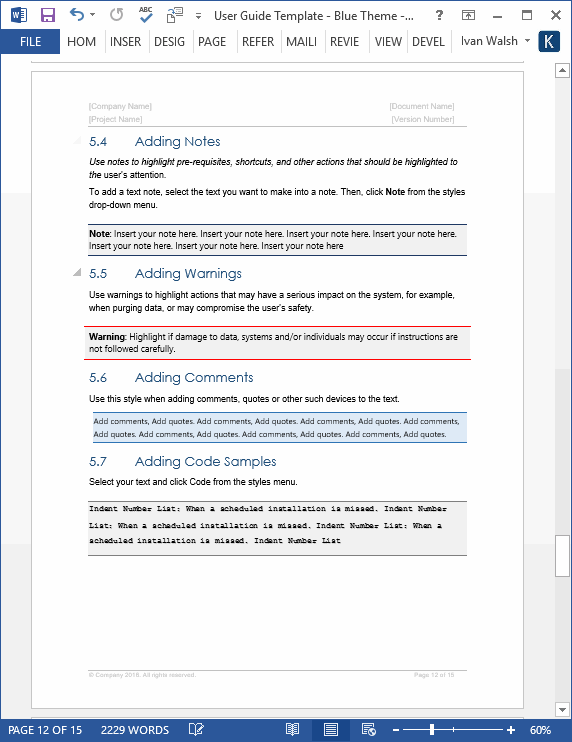 User Manual Templates For Microsoft Word (2022)