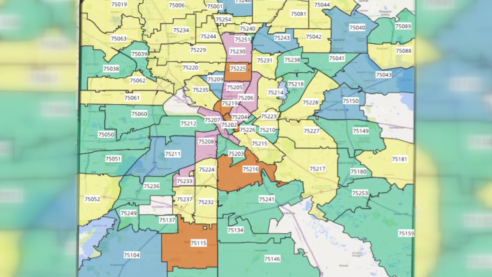 Dallas TX Zip Code Map [Updated 2022] US Map Guide