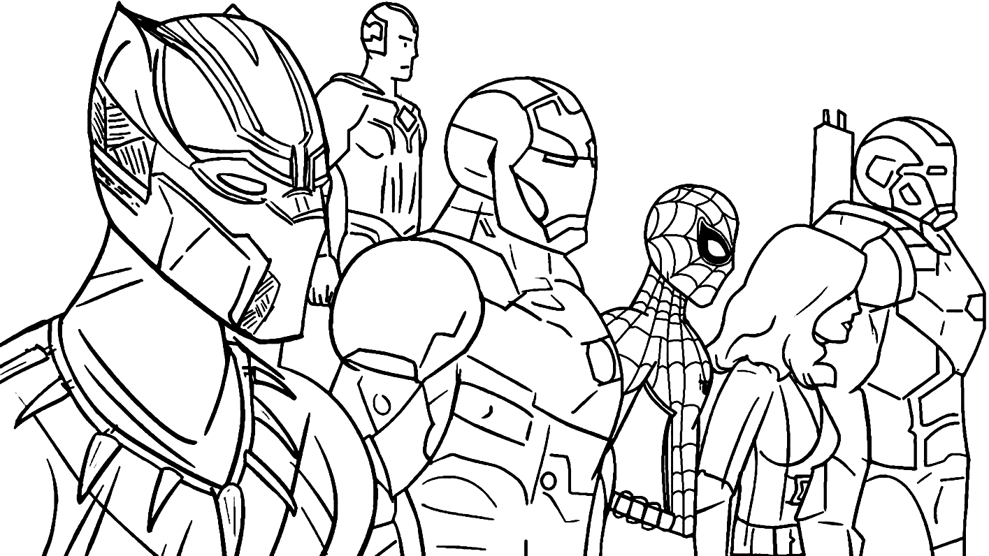 Coloring Sheet Avengers Endgame Coloring Pages Total Update