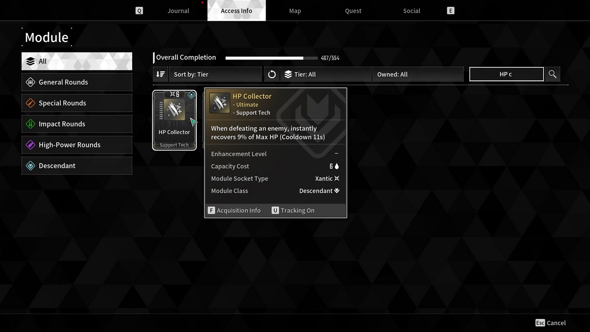 HP Collector Module The First Descendant
