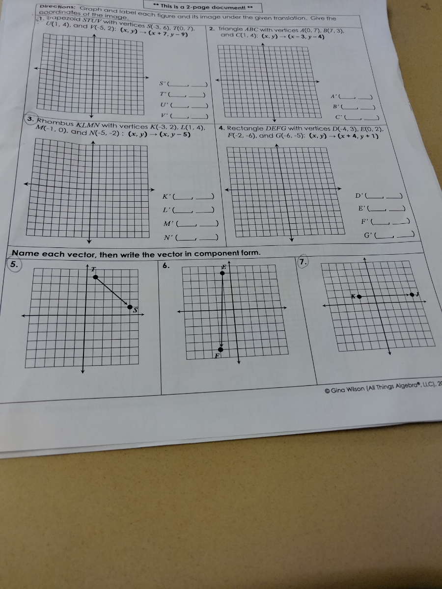 Gina Wilson All Things Algebra Llc 2018 Answer Key Solved 3 2 6 Hw(04)
