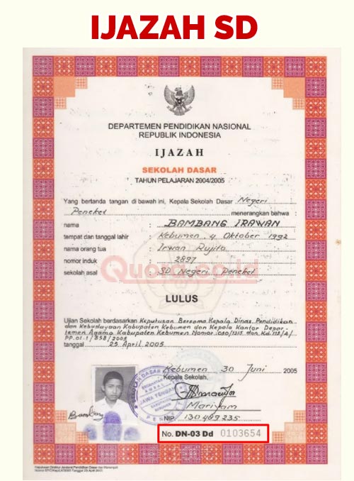 Jun 23, 2021 · untuk ijazah sd dipatok rp 500 ribu, smp rp 700 ribu, sma/smk rp 800 ribu, ijazah s1 rp 2 juta, ijazah s2 rp 2,5 juta, ktp rp 300 ribu, kk rp 300 ribu, akta kelahiran rp 250 ribu dan sertifikat pelatihan satpam rp 500 ribu. Letak Nomor Ijazah Satpam Letak Nomor Ijazah Seri Cara Mengecek Cara Menulis Dan Tahun Terbit Kemudian Seri Angka Ijazah Kemudian Kode Universitas Negeri Swasta Kemudian Kode Jenis Ijazah S1 Arhonmaritus