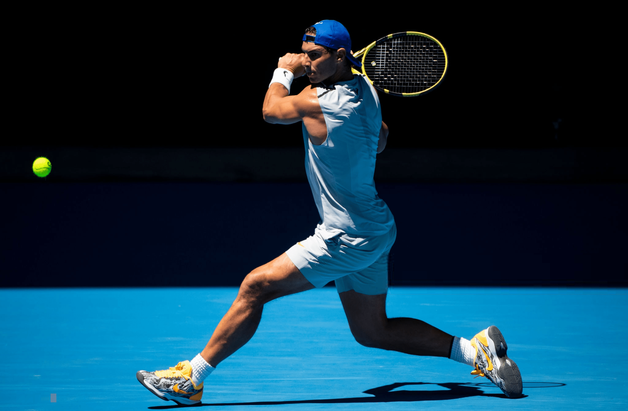 rafael nadal practicing in melbourne photo 2019 australian ...