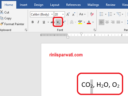 Fungsi Strikethrough, Superscript, dan Subscript Pada Microsoft Word