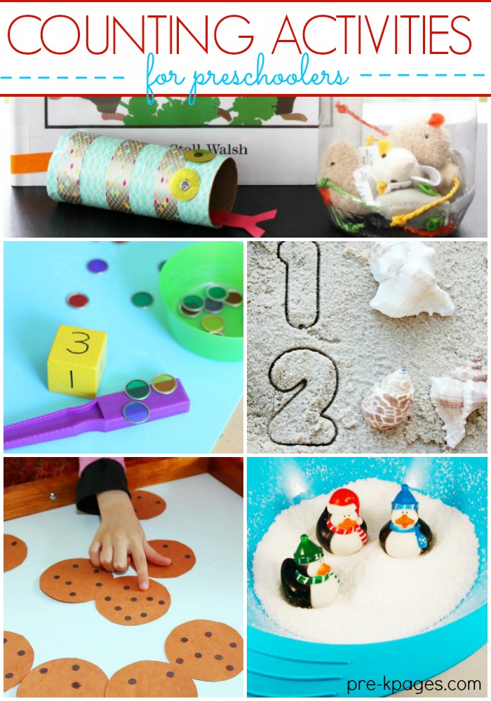Play dough numbers · #4: 40 counting games and number activities for preschoolers