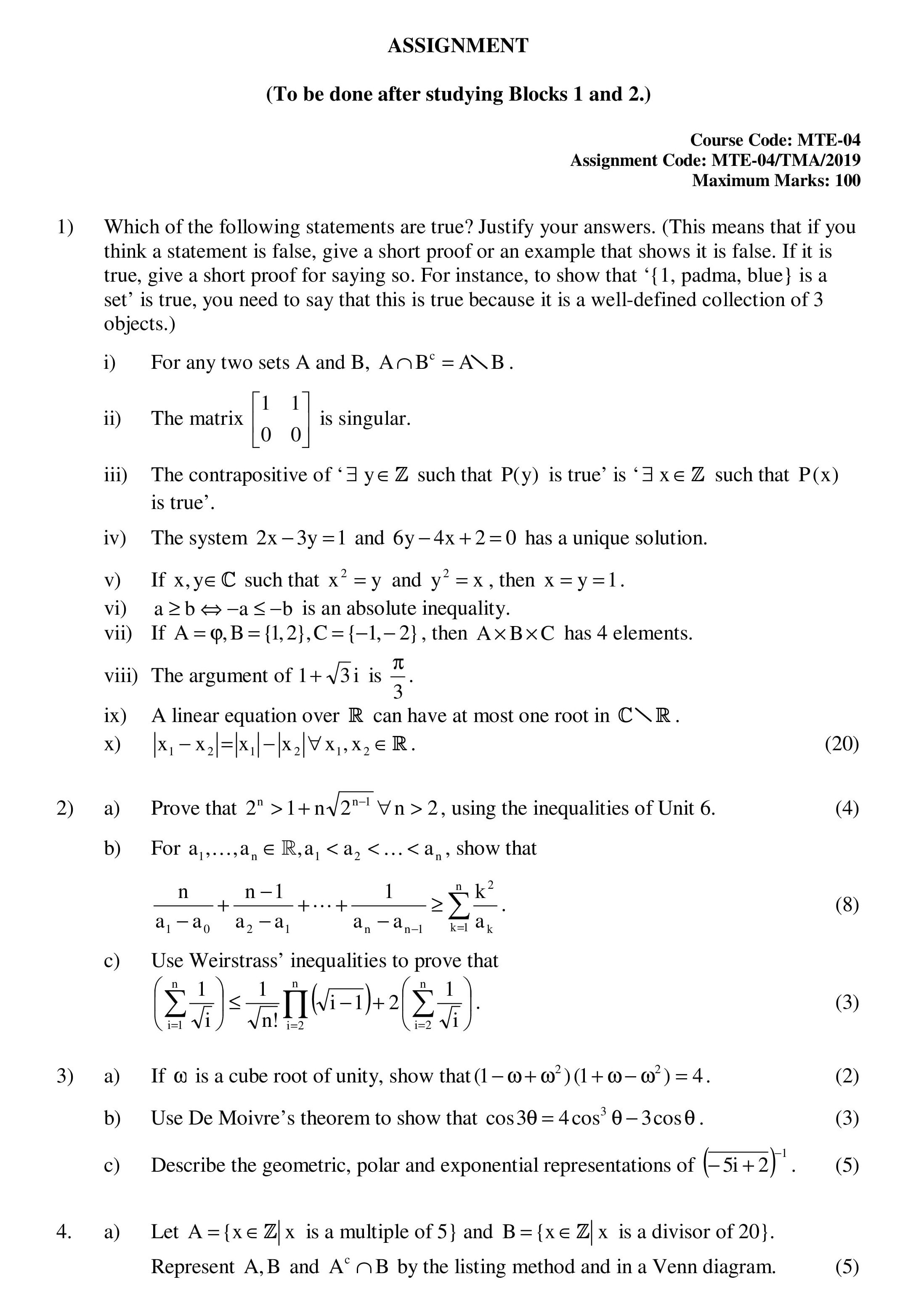 IGNOU Solved Assignments 2022-23