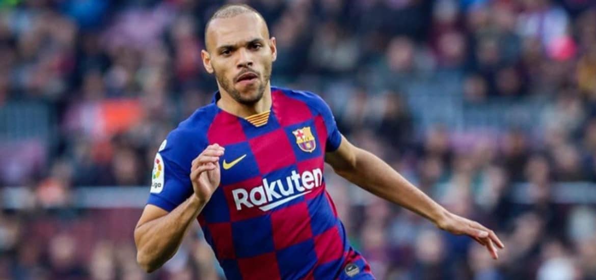 And now they have martin braithwaite. PORTERO, DEFENSA, MEDIO Y DELANTERO: Martin Braithwaite ...