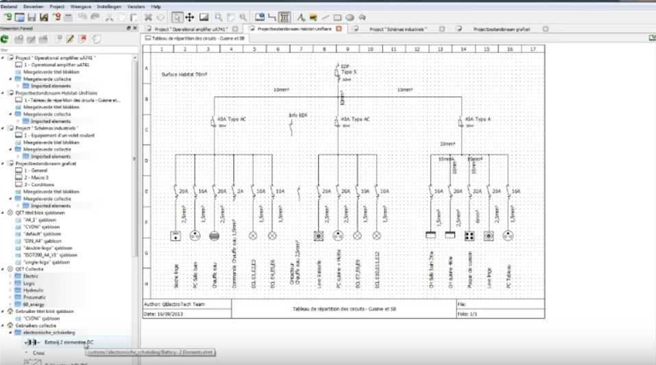 схема щита онлайн нарисовать