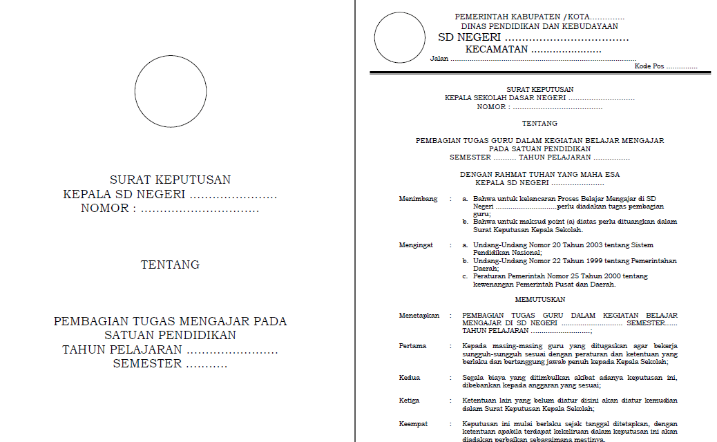Sk pembagian tugas guru paud pdf. Contoh Sk Pembagian Tugas Guru Sk Kbm Wahyu Setiyono