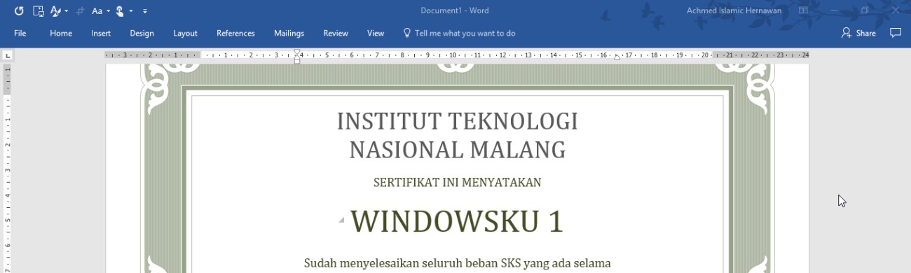 Cara Cepat Membuat Sertifikat Di Microsoft Word Dengan Data Dari Microsoft  Excel - Windowsku