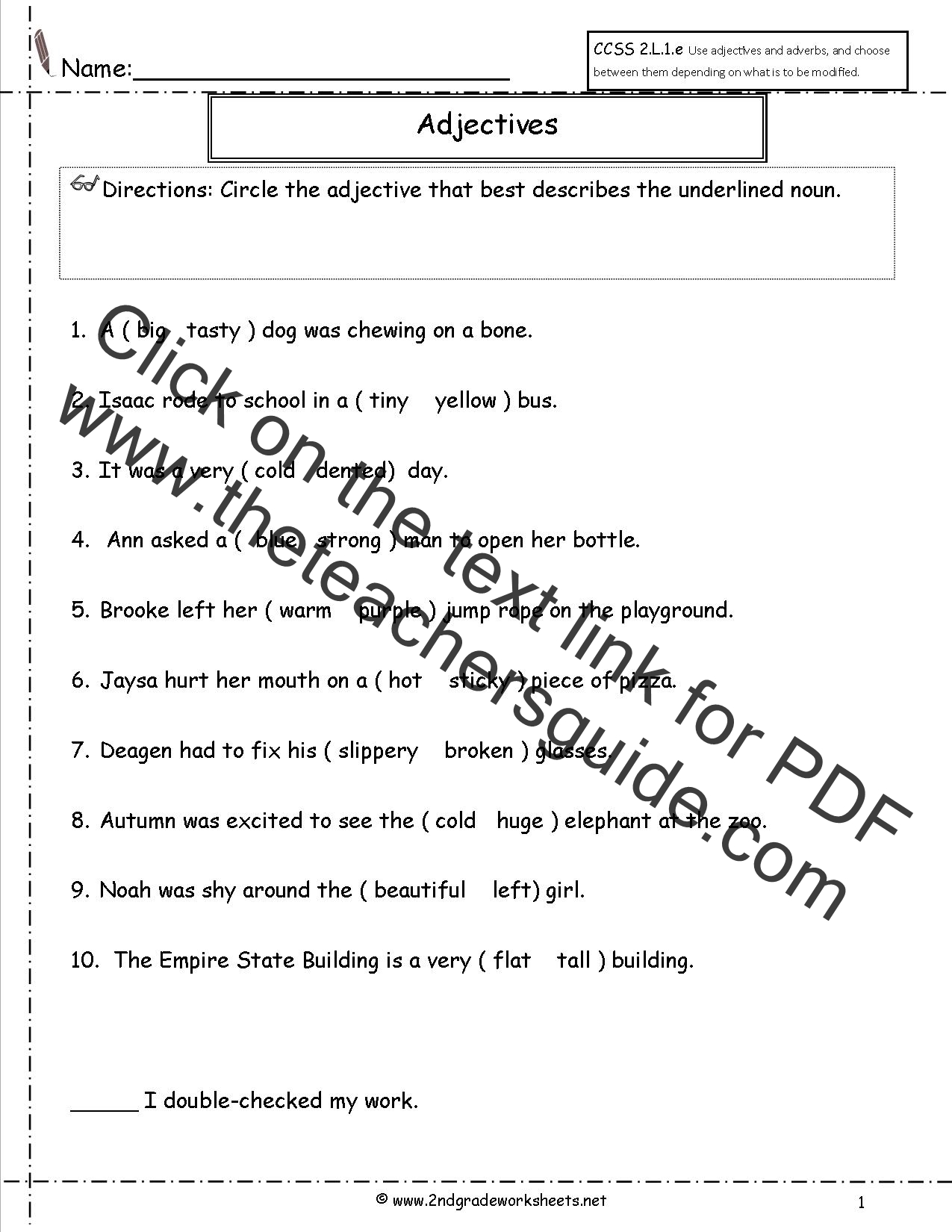 Adjective Phrases Worksheets English Worksheets Land