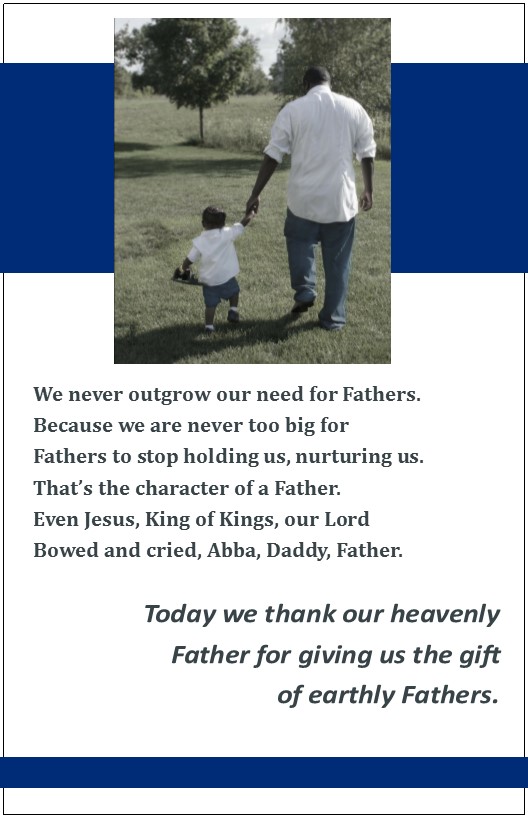Choose from 14000+ fathers day graphic resources and download in the form of png, eps, ai or psd. Fathers Day Bulletin Insert Effective Church Communications
