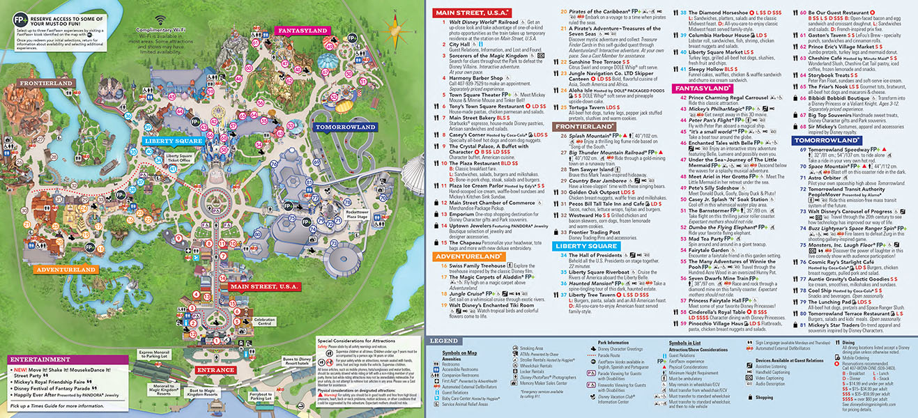 Where can I find a map of all of the resorts at Disney World?