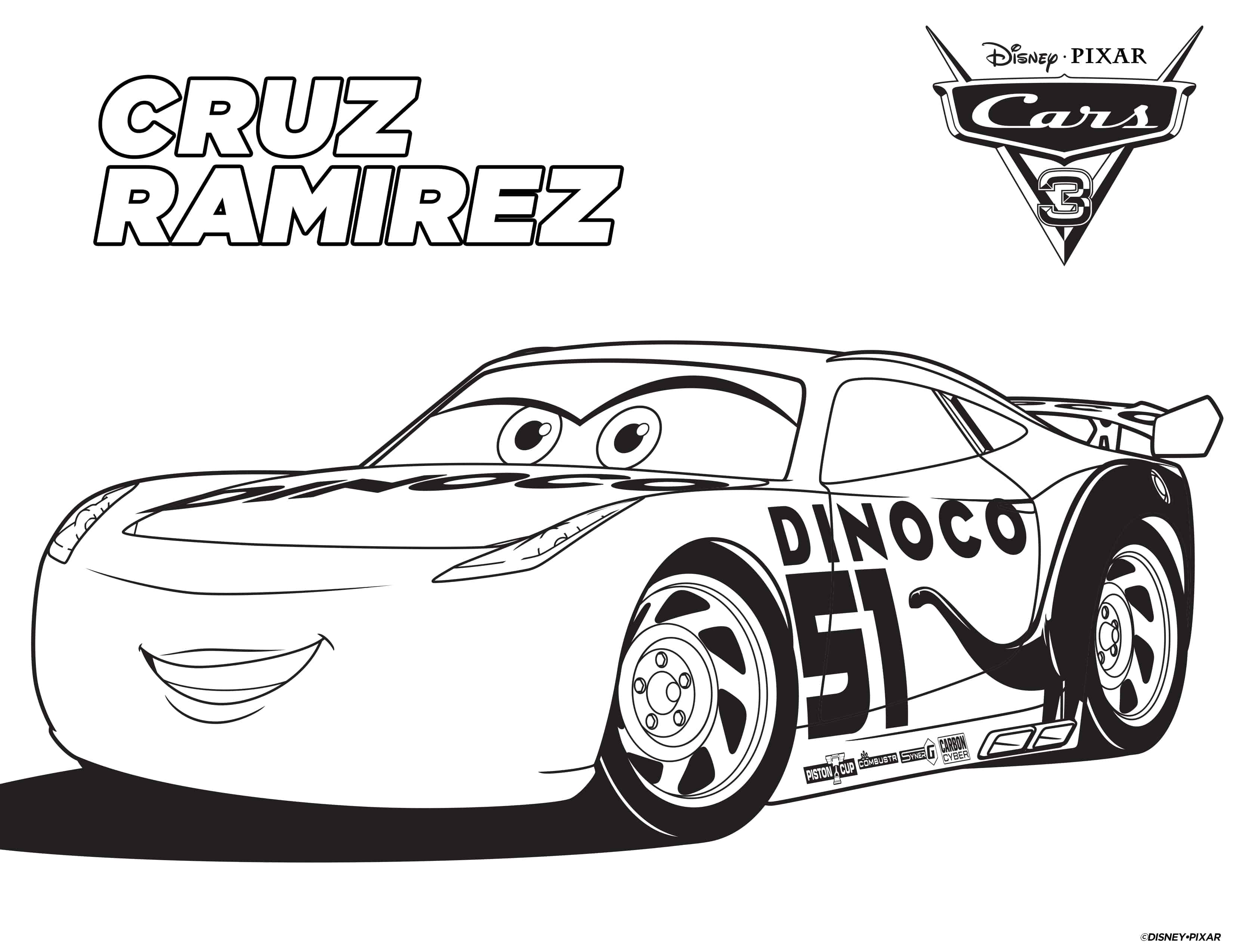 Cars 3 coloring pages on Coloring-Book.info