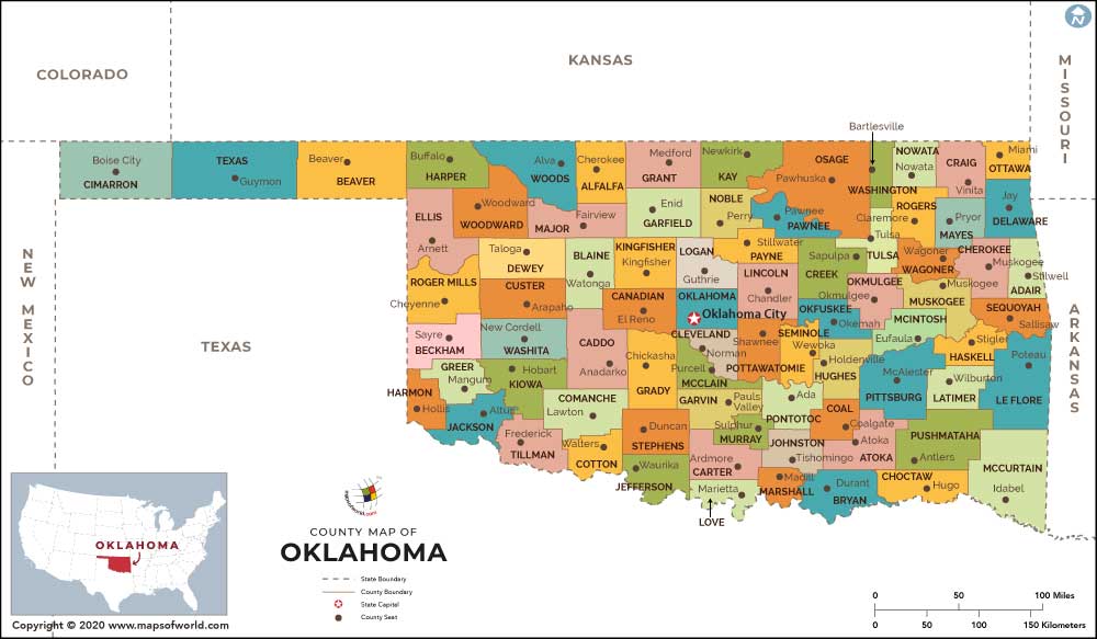 Listing of all Zip Codes in the state of Oklahoma