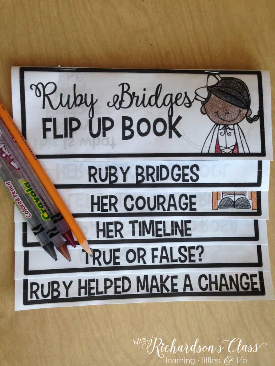 A simple act of courage unit. Why Flip Up Books Are Great for Students