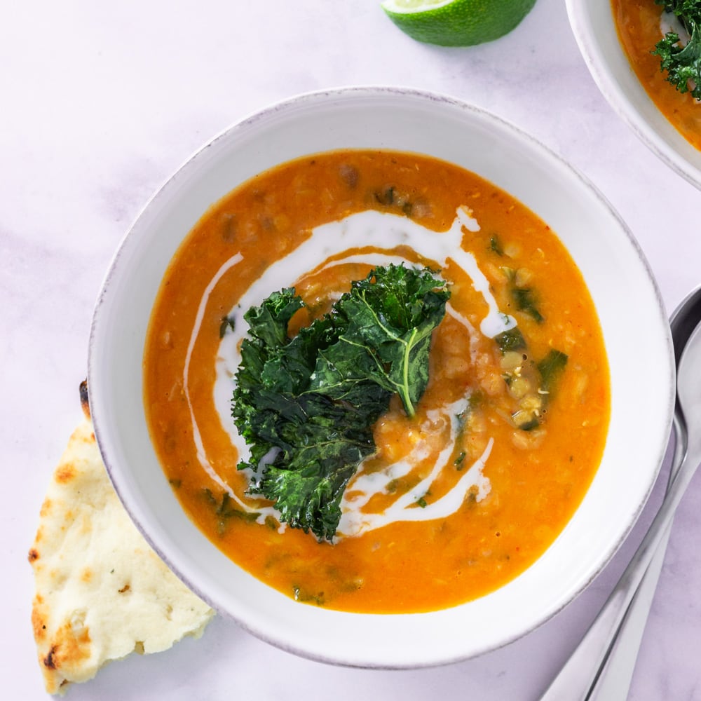 Add the lentils, broth, and tomatoes, then bring the mixture to a simmer. Thai Red Curry Lentil Soup My Three Seasons