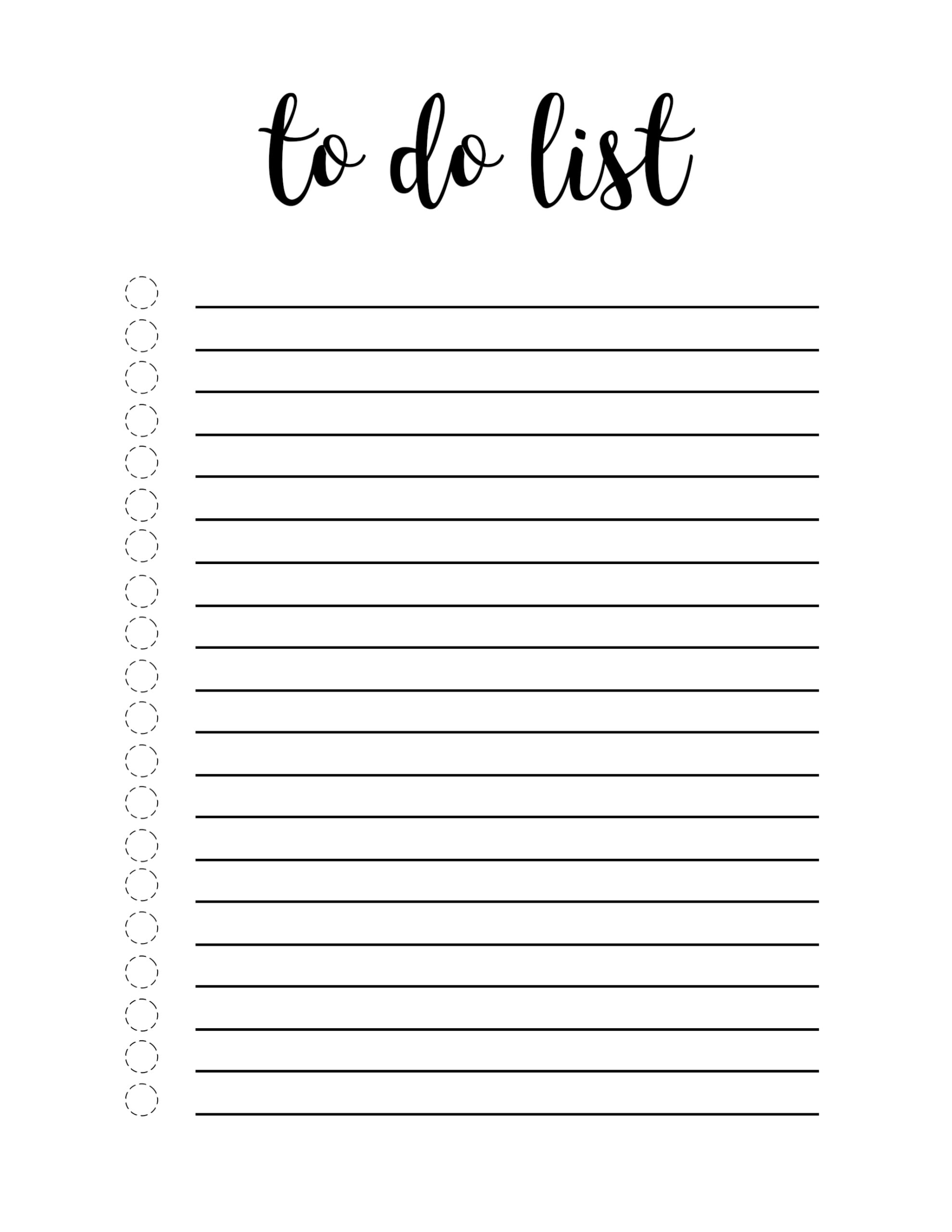 Download Printable Blank Checklist Template PDF OnPlanners.com
