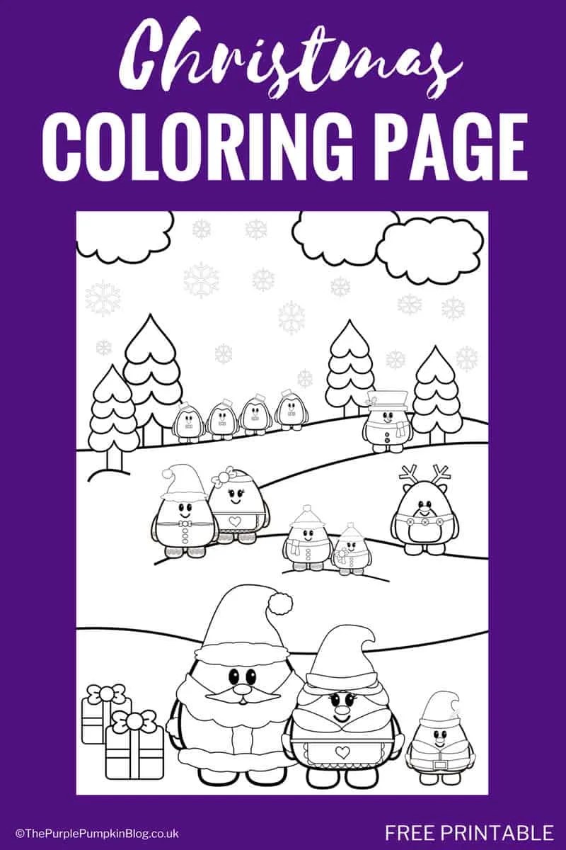 Free Printable Christmas Coloring Page!