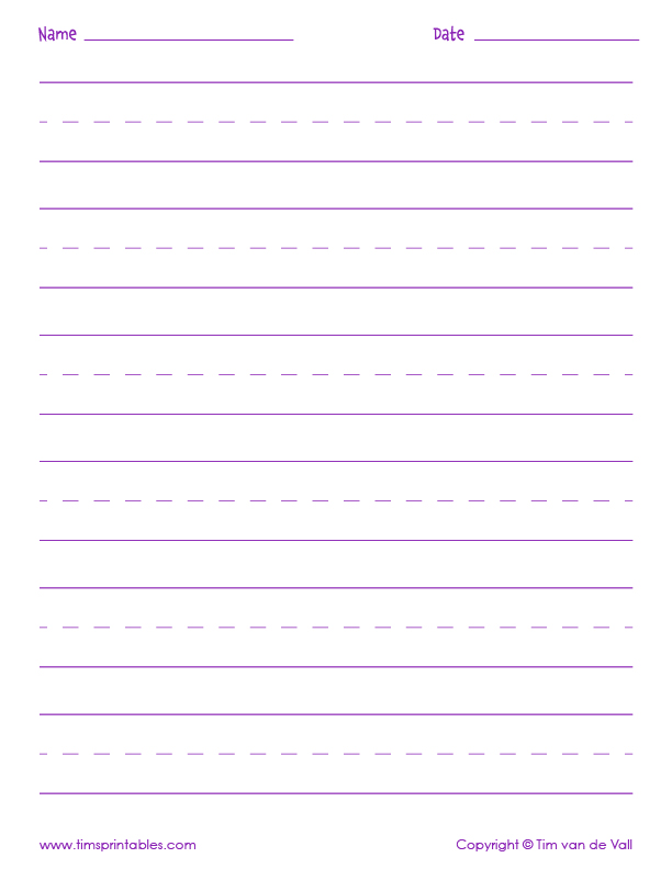 editable handwriting paper