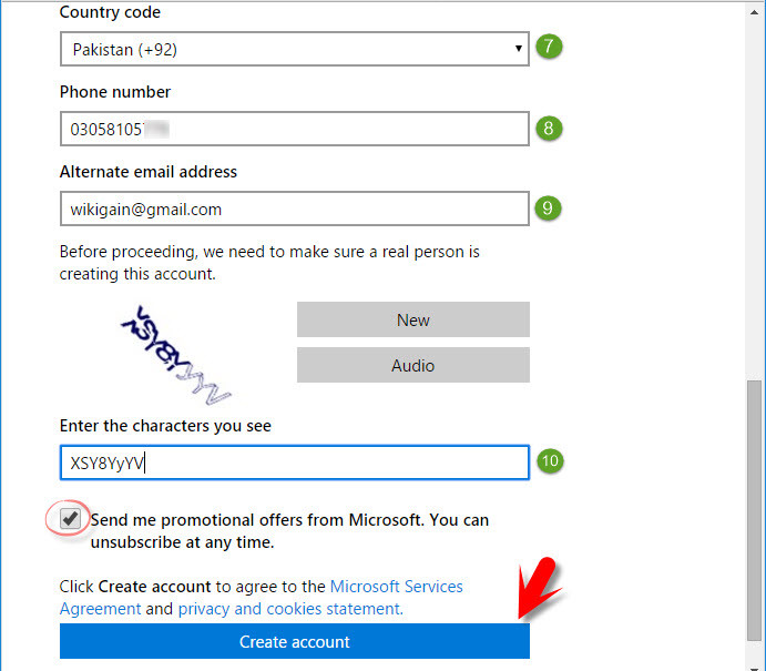 How to create a new free Microsoft outlook.com email account