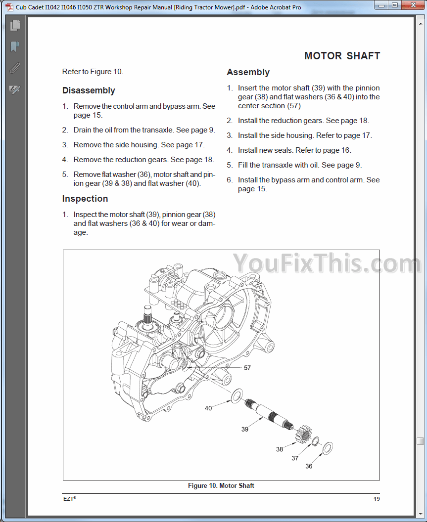 Electrical Wiring Diagrams Cub Cadet