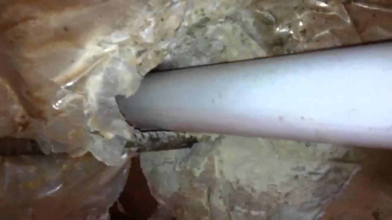 Pipe repair under slab concrete foundation YouTube