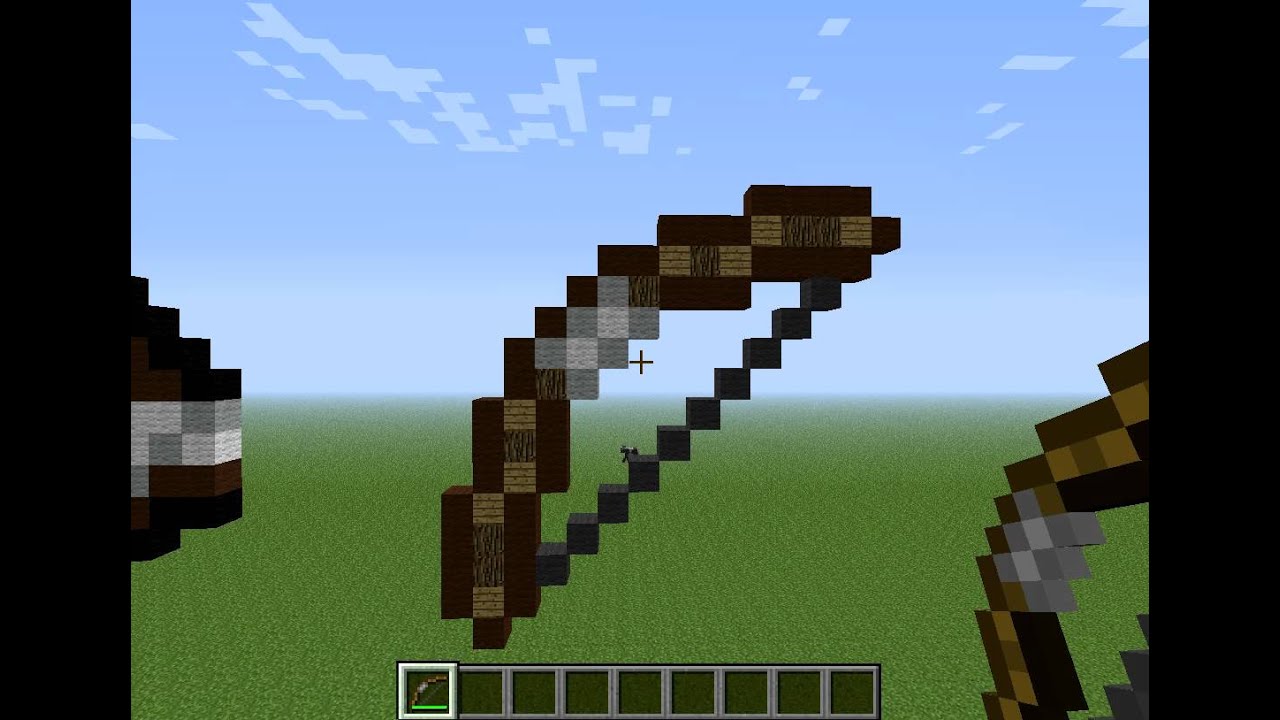 arc géant pixel art dans minecraft! YouTube