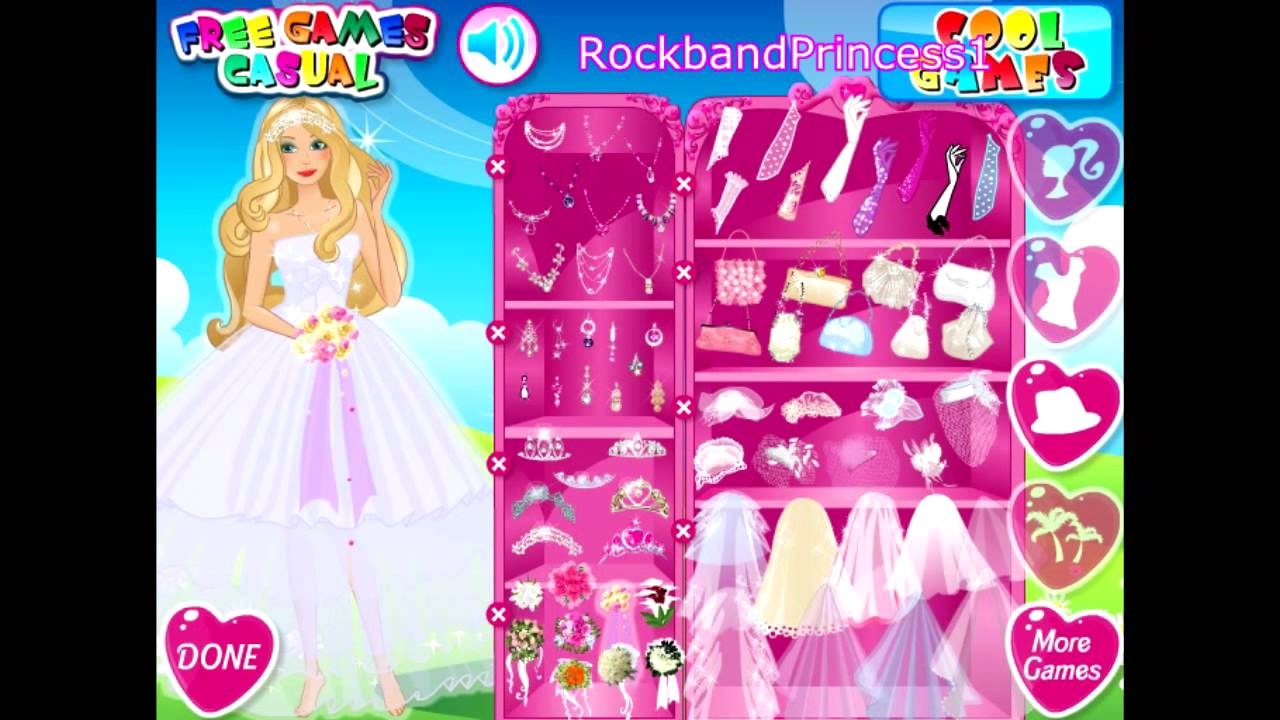Barbie Beautiful Bride Bridal Game YouTube