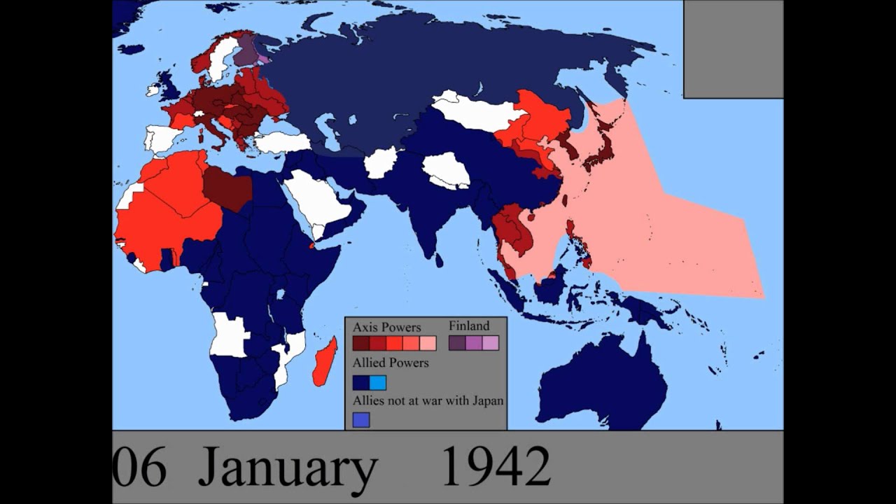 World War II in Europe and the Pacific Every Day YouTube