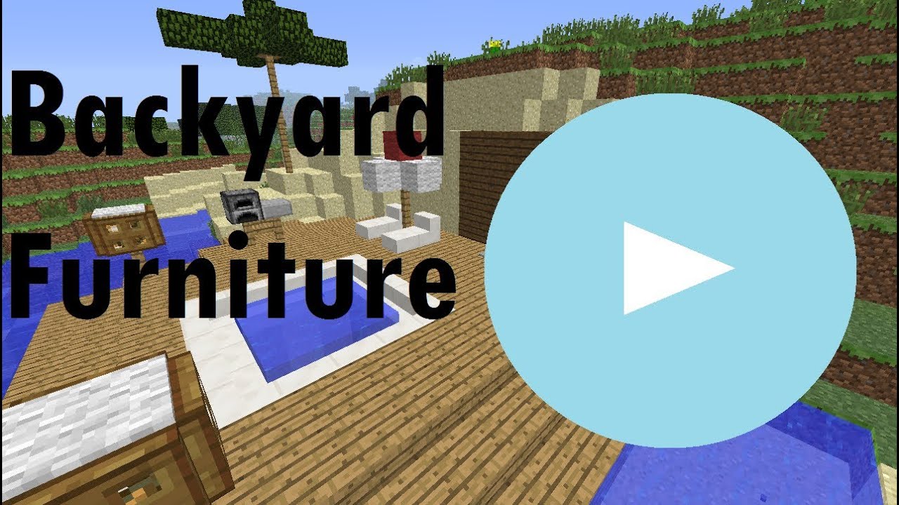 Minecraft Showcase Backyard Furniture and Ideas YouTube