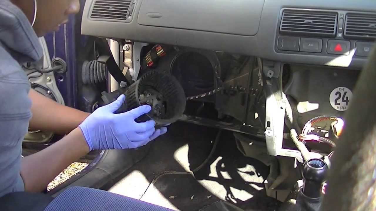 VW Golf Mk4 Resistor & Blower Motor Removal (Simple, Easy, Steps) YouTube