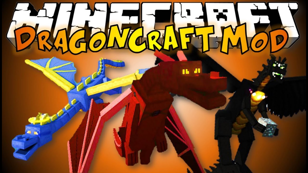 Minecraft Dragoncraft Mod Ridable Elemental Dragons! YouTube