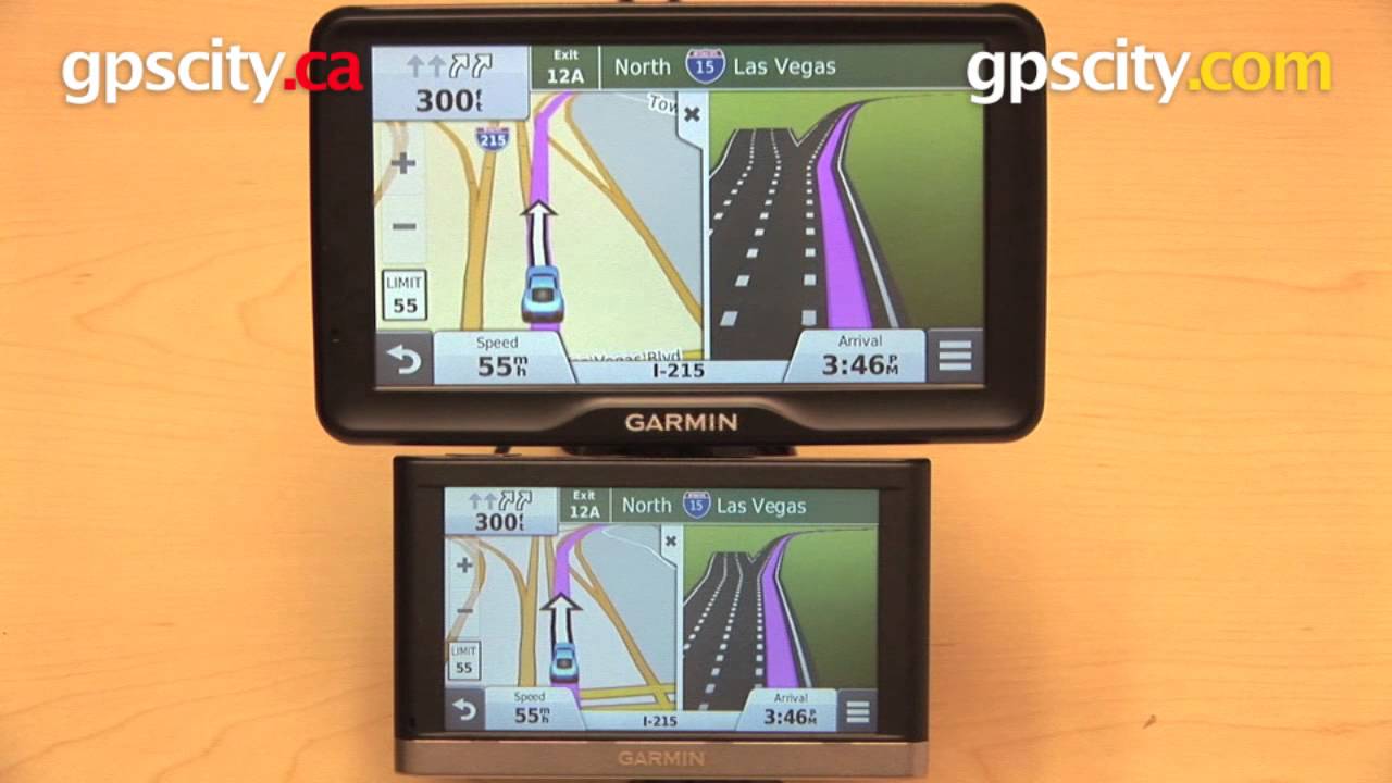 Garmin nuvi Screen Size Comparison 7 inch vs. 5 inch YouTube