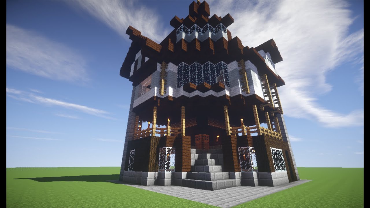 Minecraft Building Tutorial, English Corner House (SEUS Shaders) YouTube