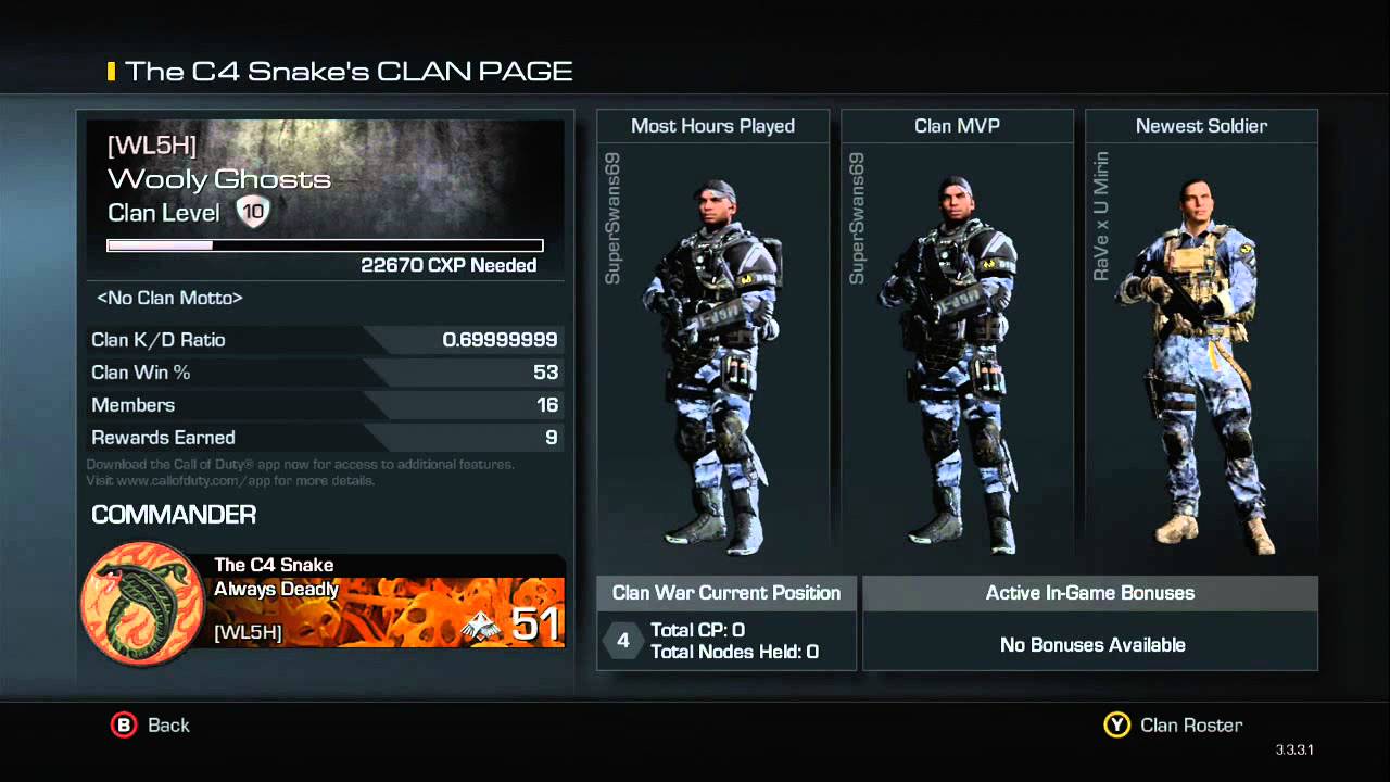 CoD Ghosts PLATINUM DIVISION Clan RECRUITING !!! YouTube