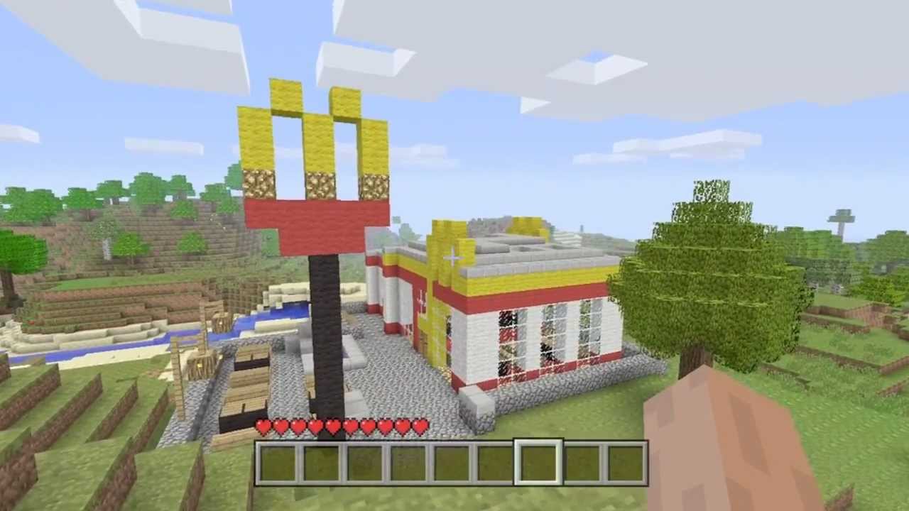 McDonald's On MineCraft XBOX!! YouTube