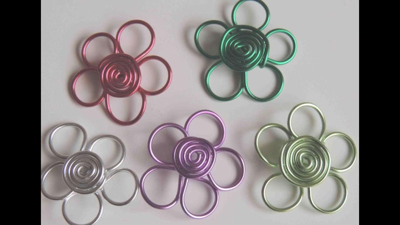 DIY Como hacer una flor con alambre. Flower wire. YouTube
