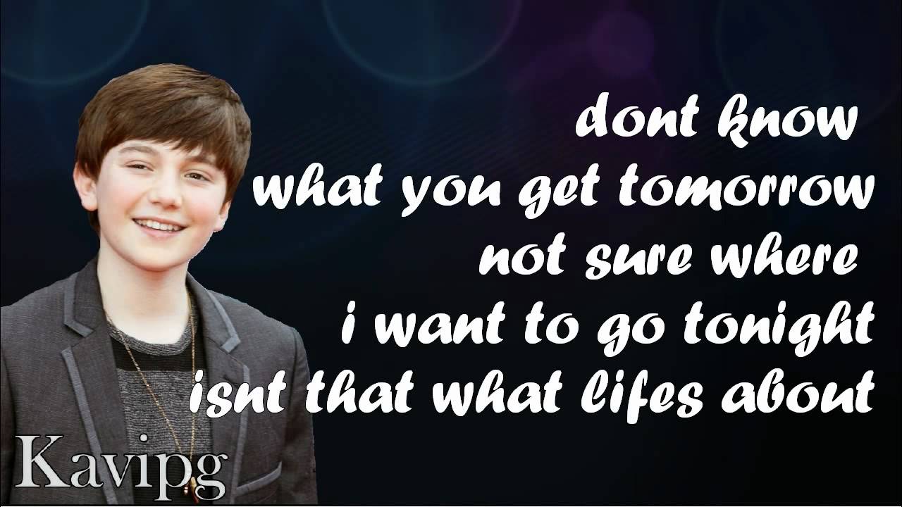 Greyson Chance Take A Look At Me Now Lyrics On Screen YouTube