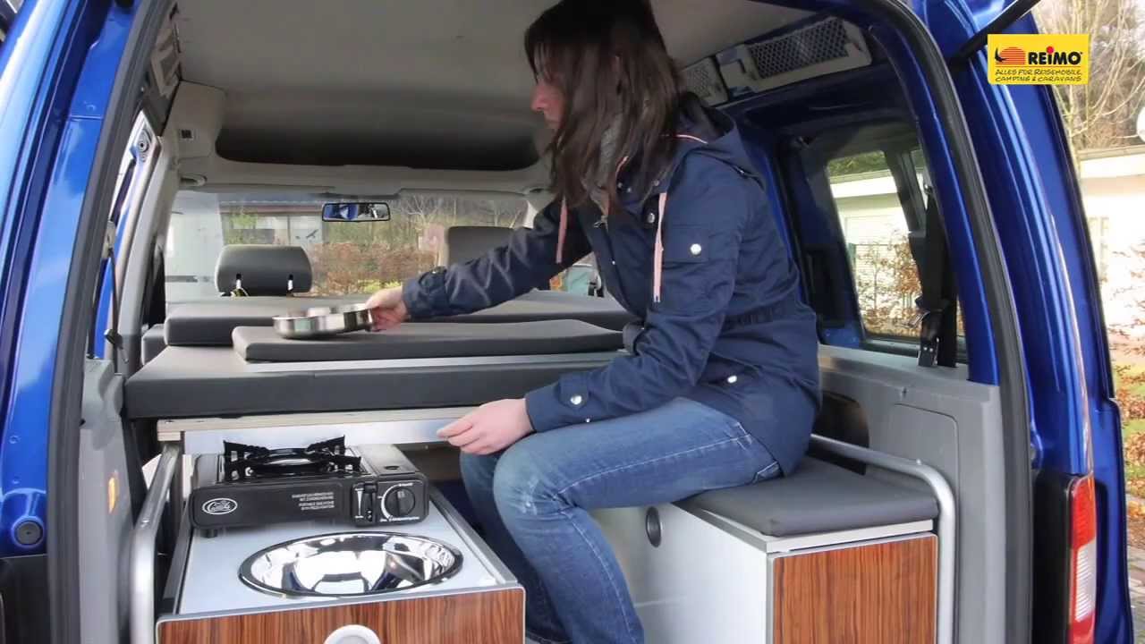 Minicamper Reimo Active auf VW Caddy YouTube