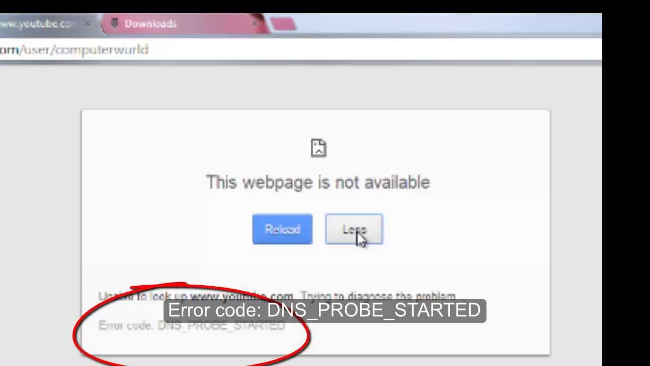 How To Solve "DNS_PROBE_STARTED" Error Google Chrome This