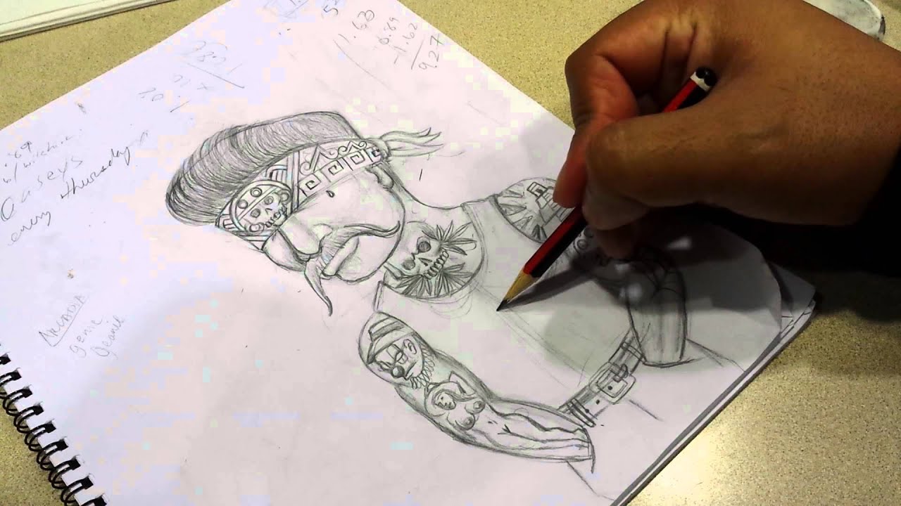 How to draw a cholo. Gangster arte. YouTube