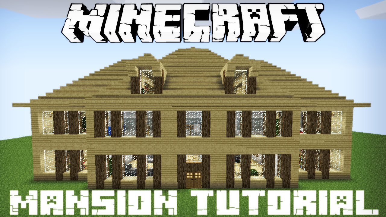 Minecraft Wooden Mansion Tutorial Part 1 YouTube
